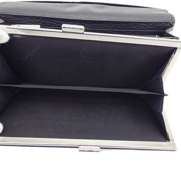 BURBERRY Long Wallet Logo Leather Authentic Used - Picture 7 of 11